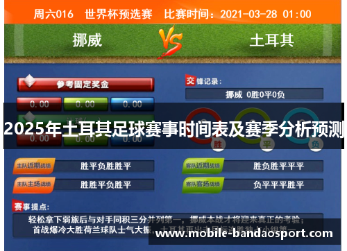 2025年土耳其足球赛事时间表及赛季分析预测
